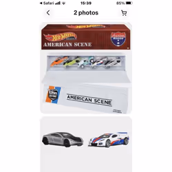 American Scene 5 Car Set With Container 1:64 Hot Wheels Real Riders HFF44 LA10