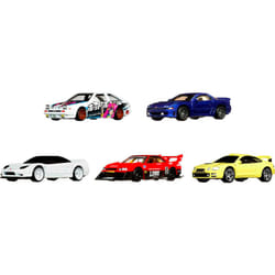 Hot Wheels Car Culture Mountain Drifters Design Container Set  5 1:64 Scale Toy Drift Vehicles  Premium Execution  For Collectors