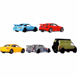 Hot Wheels Premium Car Culture Deutschland Design Container Set  5-Pack of German 1:64 Scale Vehicles  New & Vintage  for Adult Collectors