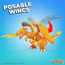 MEGA Pokémon Building Toy Kit Charmander Set with 3 Action Figures (313 Pieces) for Kids - Additional view 5