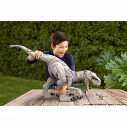 Jurassic World SURVIVAL INSTINCTS SUPER COLOSSAL SPEED DINO, 4 yr(s), Brown, Grey, Plastic