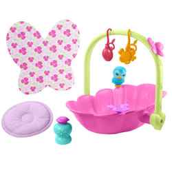 Baby Butterfly 2-in-1 Bath & Bed (29.2-cm / 11.1-in), with Accessories like Soap, Pillow, Mobiles, and More, Great Gift for Kids Ages 2Y+
