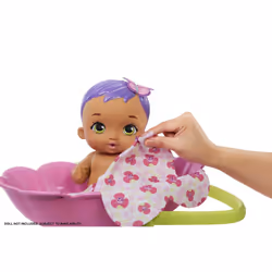 Baby Butterfly 2-in-1 Bath & Bed (29.2-cm / 11.1-in), with Accessories like Soap, Pillow, Mobiles, and More, Great Gift for Kids Ages 2Y+
