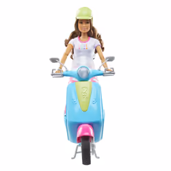 Barbie Dreamhouse Adventures Summer Travel Doll & Scooter