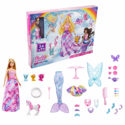 Barbie Dreamtopia Advent Calendar, Box, Freestanding, Multicolour