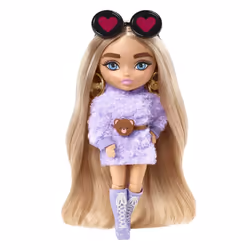 Barbie Extra Minis Doll, Fashion doll, Female, 3 yr(s), Girl, 140 mm, Multicolour