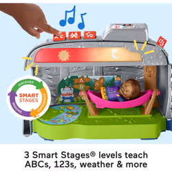 Fisher-Price Little People Toddler Toy Light-Up Learning Camper Playse