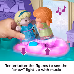 Fisher-Price Little People Toddler Toy Disney Frozen Arendelle Castle Playset with Lights Sounds Anna & Elsa Figures for Pretend Play Ages 18+ Months