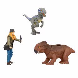 Jurassic World Dominion Human & Dino Pack Maisie & Velociraptor Beta & Accessories  Authentic Action Figures  Movable Joints  Ages 4 Year & Up