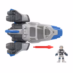 Fisher-Price Imaginext Disney and Pixar Lightyear Hyperspeed Explorer XL-01, Space shuttle, 3 yr(s), Plastic, Blue, Grey