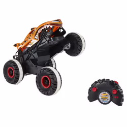 Hot Wheels Monster Trucks , Remote Control Car, 1:15 Scale Tiger Shark RC with All-Terrain Wheels, 4 yr(s), Lithium