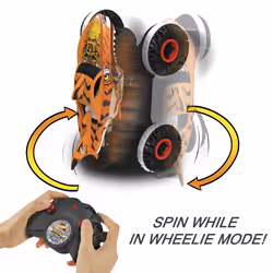 Hot Wheels Monster Trucks , Remote Control Car, 1:15 Scale Tiger Shark RC with All-Terrain Wheels - Additional view 7