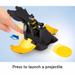 Fisher-Price Imaginext DC Super Friends Batman Toy Head Shifters Batwing & Figure Set for Preschool Pretend Play Kids Ages 3+ Years
