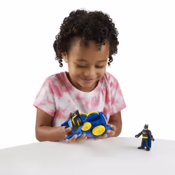 Fisher-Price Imaginext DC Super Friends Head Shifters Batman & Batmobile