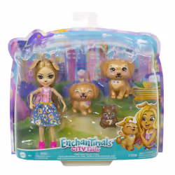 Enchantimals City Tails GERIKA GOLDEN RETRIEVER FAMILY Doll - Additional view 6