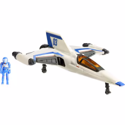 Mattel Disney and Pixar Lightyear Hyperspeed Series Buzz Lightyear Mini Action Figure & XL-03 Spaceship 6.3-in Vehicle