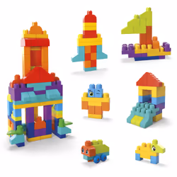 MEGA BLOKS First Builders Bigger Building Bag Toy Blocks with Storage Bag (150 Pieces) for Toddler
