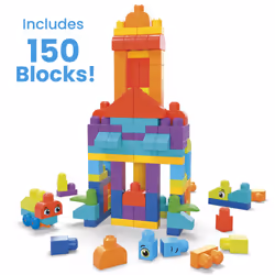 MEGA BLOKS First Builders Bigger Building Bag Toy Blocks with Storage Bag (150 Pieces) for Toddler - Additional view 4