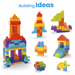 MEGA BLOKS First Builders Bigger Building Bag Toy Blocks with Storage Bag (150 Pieces) for Toddler - Additional view 6