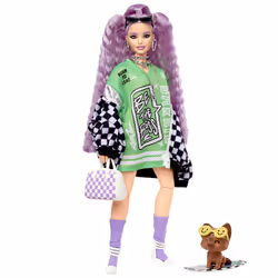 Barbie Extra Doll and Accessories, Fashion doll, Female, 3 yr(s), Girl, 220 mm, 225 g