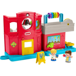 Fisher-Price Little People Toddler Toy Friendly School Musical Playset with Figures for Pretend Play Kids Ages 1+ Years