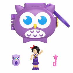 Polly Pocket Pet Connects Compact Owl, Doll playset, 4 yr(s)