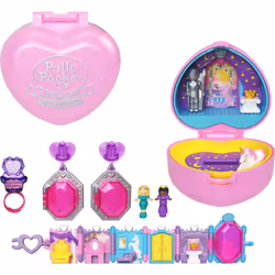 Polly Pocket Collector Compact with 2 Dolls  Keepsake Collection Royal Ball Jewelry Accessories Set  Collectible Toy with Uni ...