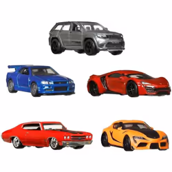 Hot Wheels Premium Cars Fast & Furious Premium Bundle Gift for Fans & Collectors (HJC15)