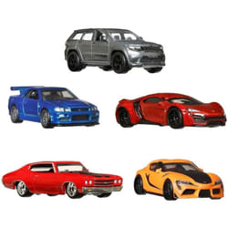 Hot Wheels Premium Cars Fast & Furious Premium Bundle  Gift for Fans & Collectors (HJC15)
