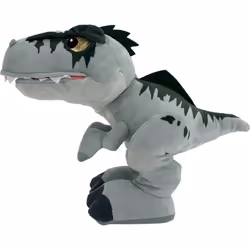Mattel Jurassic World Dominion Chompin Action Giganotosaurus Plush Dinosaur Figure Soft Doll with Roar Sound and Chomp Motio ...