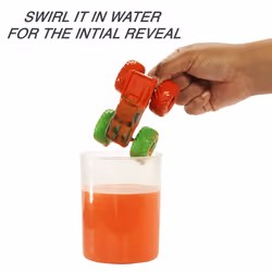 Hot Wheels Monster Trucks Color Reveal Truck, 1:64 Scale Color- Shifting Toy Truck with 2 Cups, Lid & Crushed Car Water Blaster - Additional view 8