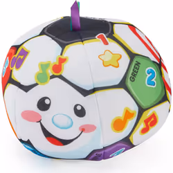 Fisher-Price Baby to Toddler Toy Laugh & Learn Singin Soccer Ball Musical Plush with Educational Phrases for Infants Ages 6+  ...