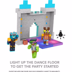 Mattel Minecraft Creator Series Playset Party Supremes Palace Toy with Lights  Music & 3.25-inch Action Figure