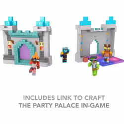 Mattel Minecraft Creator Series Playset Party Supremes Palace Toy with Lights  Music & 3.25-inch Action Figure