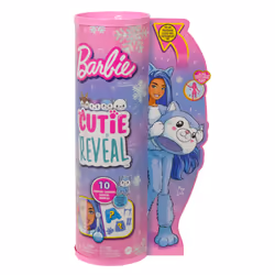 Barbie Cutie Reveal Winter Sparkle Husky, Fashion doll, Female, 3 yr(s), Girl, Multicolour