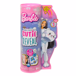 Barbie Cutie Reveal Winter Sparkle Polar Bear, Fashion doll, Female, 3 yr(s), Girl, Multicolour
