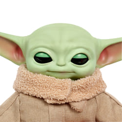 Star Wars Grogu Squeeze & Blink with sounds Plush, Collectible Gift