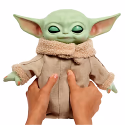 Star Wars Grogu Squeeze & Blink with sounds Plush, Collectible Gift
