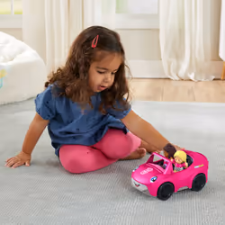 Fisher-Price Little People Barbie Convertible Vehicle and Figure Set by, Car, 1.5 yr(s), AA, Plastic, Pink