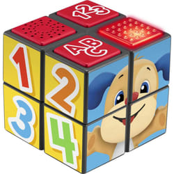 Fisher-Price Baby Learning Toy Laugh & Learn Puppys Activity Cube with Lights Music & Fine Motor Activities for Ages 9+ Months