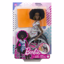 Barbie Fashionistas Doll #194 with Wheelchair & Ramp, Curly Brown Hair, Romper & Accessories - Additional view 8