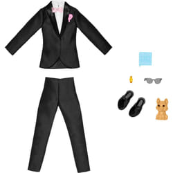 Barbie Ken Fashion Pack Bridal Set with Groom Outfit for Ken Doll Includes Tuxedo & Shoes Puppy & 3 Accessories