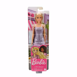 Barbie Doll, Kids Toys, Blonde in Lavender Metallic Dress