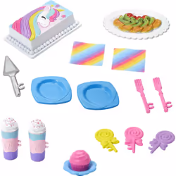 15 Piece Doll and House Accessory Set with Cake and Plates