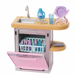 Barbie Decor Kitchen Set with Dishwasher