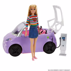 Barbie Car, Kids Toys, “Electric Vehicle” with Charging Station
