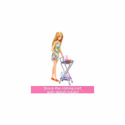 Barbie Doll and Ultimate Pantry Playset, Kitchen Add-On with 30+ Food-Themed Pieces