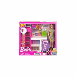 Barbie Doll and Ultimate Pantry Playset, Kitchen Add-On with 30+ Food-Themed Pieces - Additional view 5