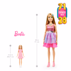 Barbie Large Doll, 28 Inches Tall, Blond Hair and Shimmery Pink Dress - Additional view 7