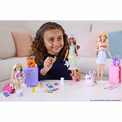 Barbie Dreamhouse Adventures Chelsea Doll and Accessories, Small Doll Travel Set with Puppy and 6 Pieces, Fashion doll, Femal ...